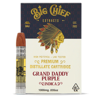 Big Chief THC Cartridge 1G - GrandDaddy Purple ( Indica )