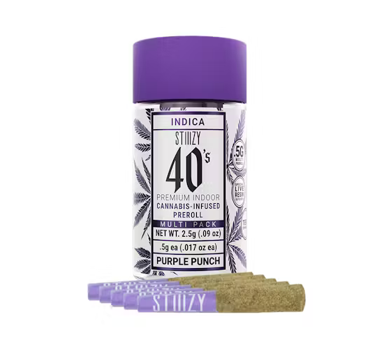 PURPLE PUNCH - 40S PREROLL PACK .5G ( Indica )